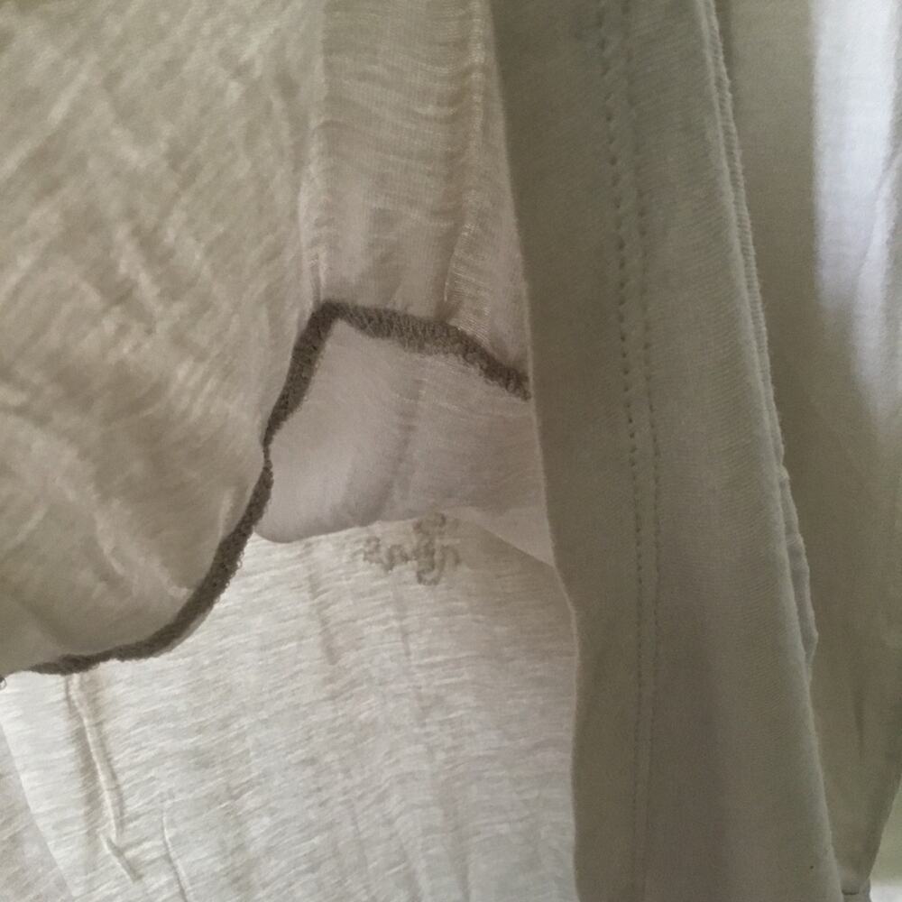 Club Monaco Light Gray Asymmetrical Sequined Top - Picture 9 of 14